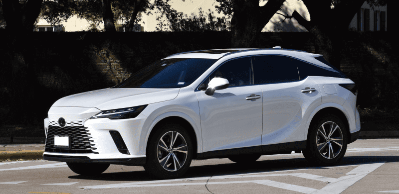 White Lexus RX SUV